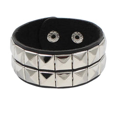 Ins Couple Leather Rivet Bracelet