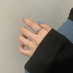 Irregular Texture Ring for Women's Suit