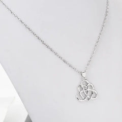 Interlocking Heart Necklace - Sweater Chain