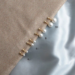 14K Gold Plated Clip-On Pearl Earrings for Women