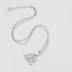 Interlocking Heart Necklace - Sweater Chain