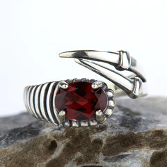 S925 Sterling Silver Ring with Cube Sugar Gems