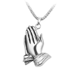 Hip Hop Alloy Victory Gesture Pendant Necklace