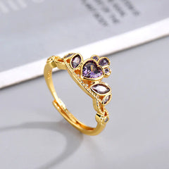 Love Princess Zircon Wind Ring