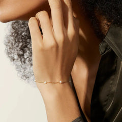 Women's Simple Bracelet with Freshwater Pearls