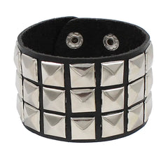 Ins Couple Leather Rivet Bracelet