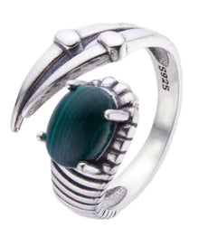 S925 Sterling Silver Ring with Cube Sugar Gems