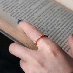 Women's Gold-Plated Sterling Silver Luxury Ring