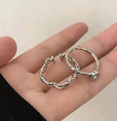 Irregular Texture Ring for Women's Suit