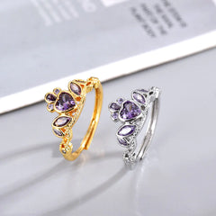 Love Princess Zircon Wind Ring