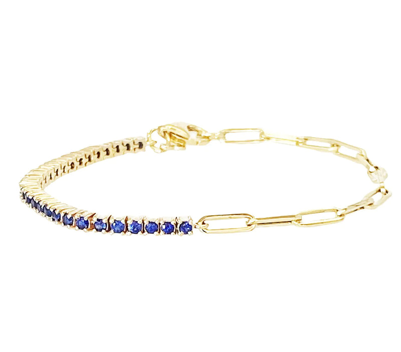 S925 Diamond Tennis Chain Bracelet for Women