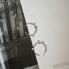 Korean Style 925 Silver Minimalist Pearl Earrings