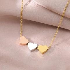 Stainless Steel Sweetheart Necklaces with Charms for Women