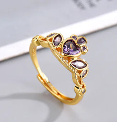 Love Princess Zircon Wind Ring