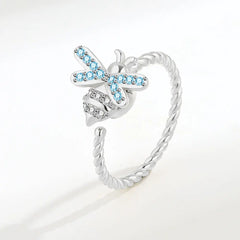 Adjustable European and American Bee Spinning Ring