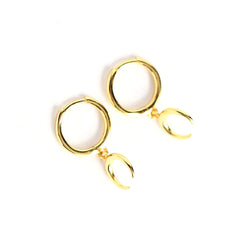 S925 Silver Layered Crescent Moon Ear Cuffs