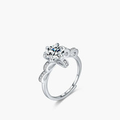 S925 Sterling Silver Women's Crown Garland Ring