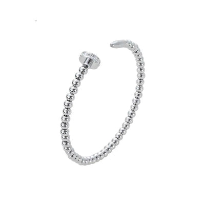 18K Gold Plated Titanium Steel Diamond Stud Bracelet