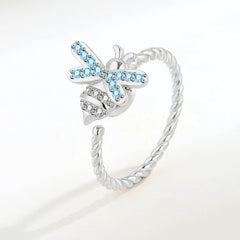 Adjustable European and American Bee Spinning Ring