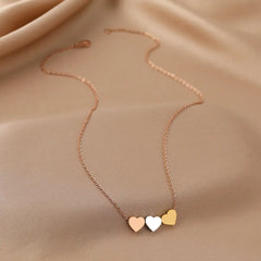 Stainless Steel Sweetheart Necklaces with Charms for Women