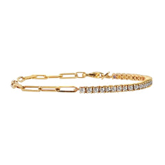 S925 Diamond Tennis Chain Bracelet for Women