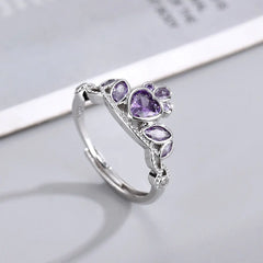 Love Princess Zircon Wind Ring